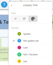 Digital Agile Team Daily Meeting Board Settings for attendance