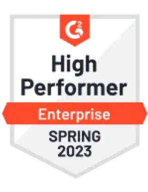 High Performer badge from G2 to iObeya, the Visual Management platform