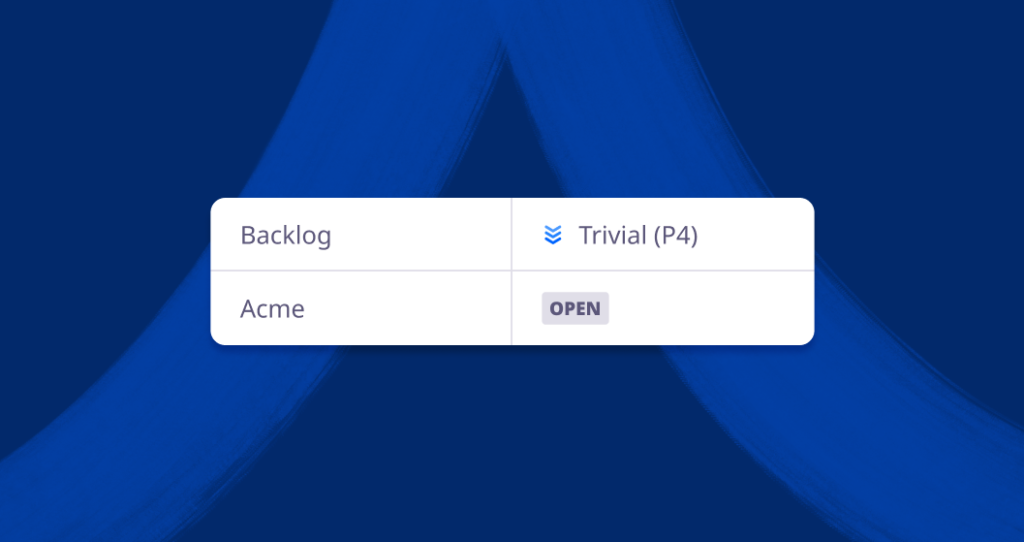 The product development backlog board that was implemented by the team using the Jira connector for iObeya.