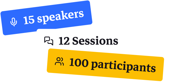 L'iObeya User Exchange 2024 sera animé par 15 speakers au cours de 12 sessions et acceuillera 100 participants.