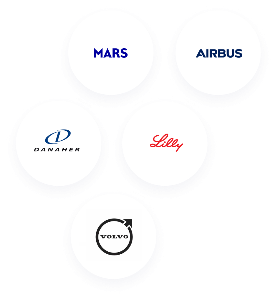 Carousel of iObeya clients' logos